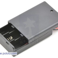 3-AA Battery Holder; Enclosed with Switch