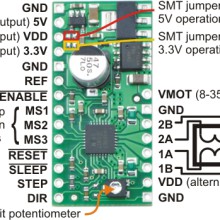 A4988 Stepper Motor Driver Carrier with Voltage Regulators