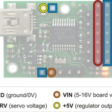 Micro Maestro 6-Channel USB Servo Controller Assembled