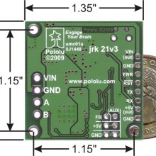 Jrk 21v3 USB Motor Controller with Feedback (Connectors Soldered)