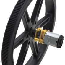 Pololu Wheel 80×10mm Pair - Black