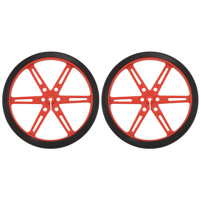 Pololu Wheel 80×10mm Pair - Red