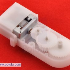 180:1 Mini Plastic Gearmotor 90-Degree 3mm D-Shaft Output