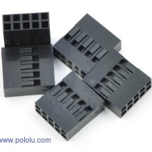 Crimp Connector Housing: 2x5-Pin 5-Pack