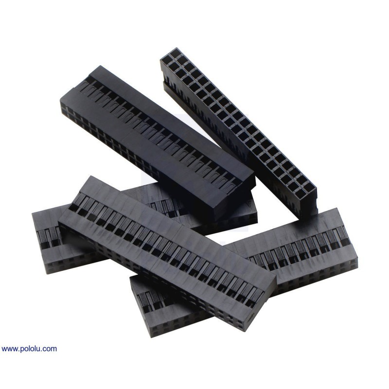 0.1" (2.54mm) Crimp Connector Housing: 2x20-Pin 5-Pack