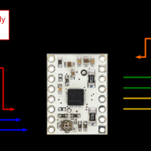 DRV8834 Low-Voltage Stepper Motor Driver Carrier