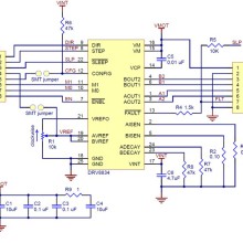 DRV8834 Low-Voltage Stepper Motor Driver Carrier