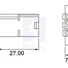 Tamiya Plug with 10cm Leads, Male