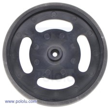 2-5/8" plastic Black wheel Futaba servo hub