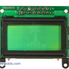 8x2 Character LCD - Black Bezel Parallel Interface