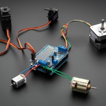 Adafruit Motor/Stepper/Servo Shield for Arduino  Kit - v2.3