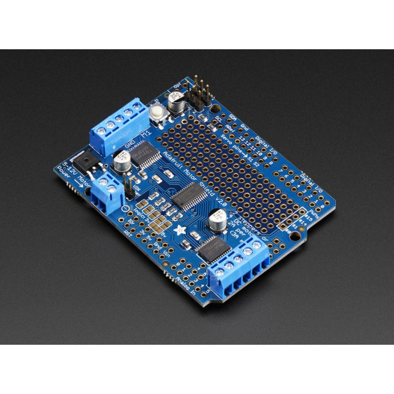 Adafruit Motor/Stepper/Servo Shield for Arduino  Kit - v2.3