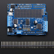 Adafruit Motor/Stepper/Servo Shield for Arduino  Kit - v2.3