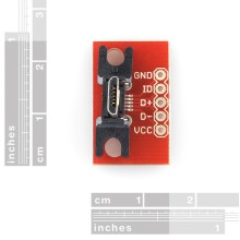 USB MicroB Plug Breakout Board