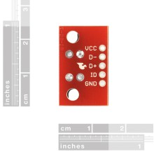 USB MicroB Plug Breakout Board