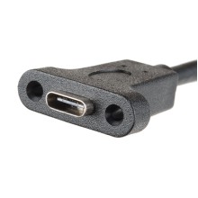 Panel Mount USB-C Extension Cable - 6"