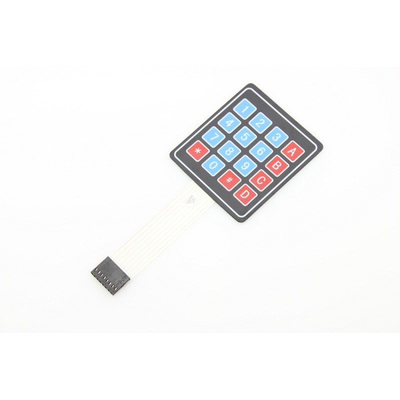 Sealed Membrane 4X4 Button Pad With Sticker