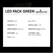 LED - Basic Green 5mm 25 pack