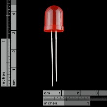 Diffused LED - Red 10mm