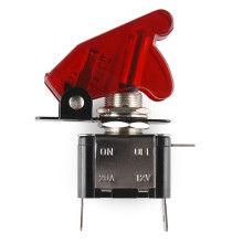 Toggle Switch and Cover - Illuminated (Red)