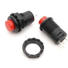 12mm Red Self-locking Push button Switch Latching