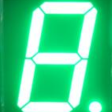 4inch 1digit Green 8 segment led display 40101BGG/BS (Common Anode)