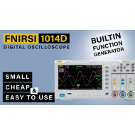 FNIRSI-1014D Digital Oscilloscope Dual Channel Input Signal