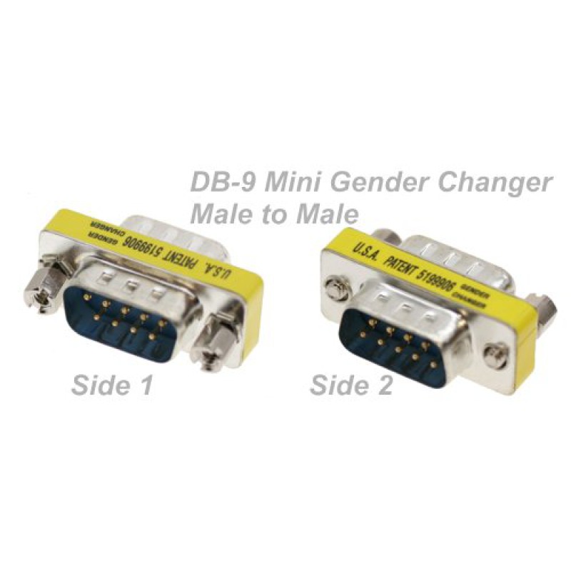 DB9 M/M MINI Gender Changer