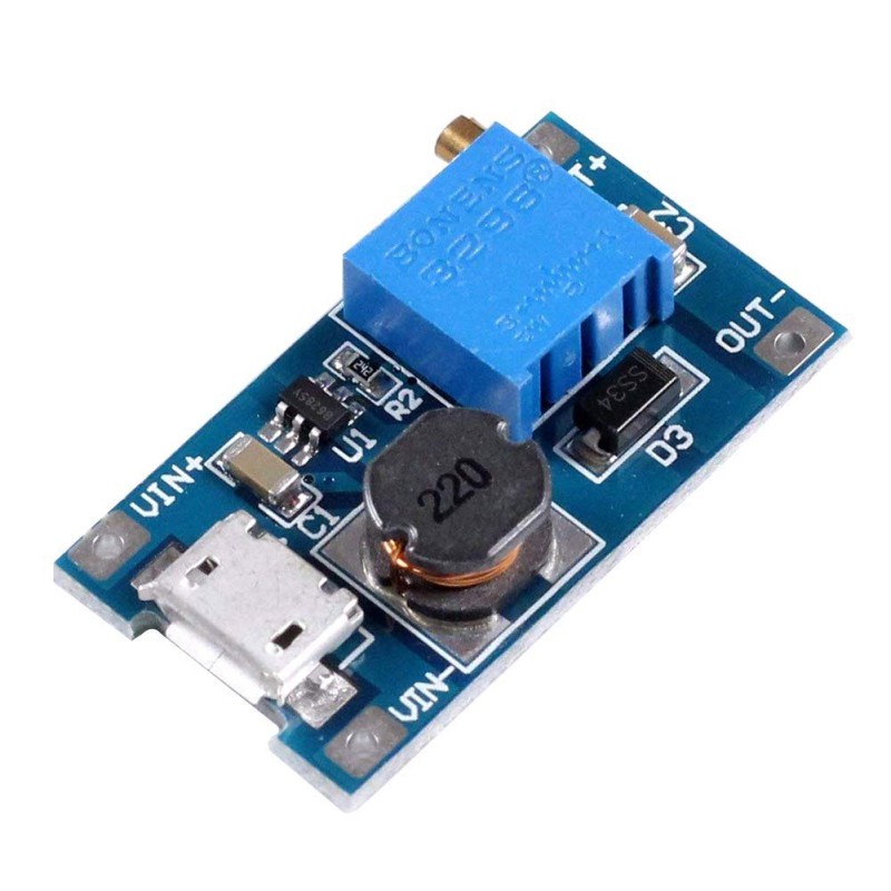 MT3608 2A DC-DC  Micro USB Input