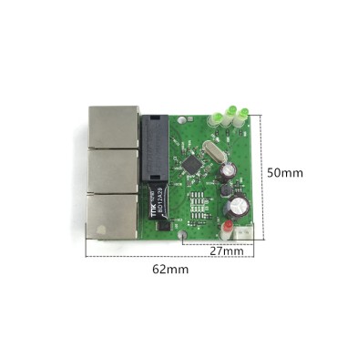 OEM factory direct mini fast 10 / 100mbps 3-port Ethernet 