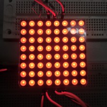 60mm Square 8*8 LED Matrix - Red