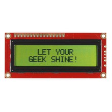 Basic 16x2 Character LCD - Black on Green 5V