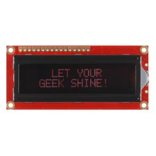 Basic 16x2 Character LCD - Red on Black 3.3V