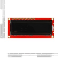 Basic 16x2 Character LCD - White on Black 3.3V