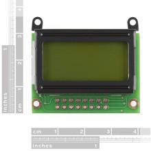 Basic 8x2 Character LCD - Black on Green 3.3V