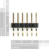6 Pin Right Angle Male SMD Header