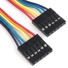 Jumper Wire - 0.1", 6-pin, 4"