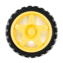 Wheel - 65mm (Rubber Tire, Pair)