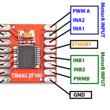 Motor Driver - Dual TB6612FNG with Headers