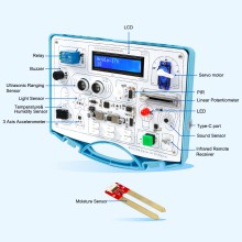 All-in-one Starter Common Board Kit for Arduino with 15 Sensors and 21 Lessons