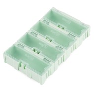 Modular Plastic Storage Box - Medium 4 pack