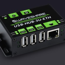 Industrial Grade Multifunctional USB HUB, Extending 3x USB ports + 100M Ethernet Port