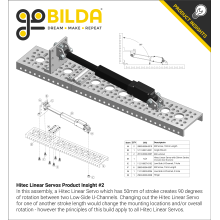 Hitec Linear Servo 30mm Stroke, 16.1mm/sec, 5.2kg Thrust